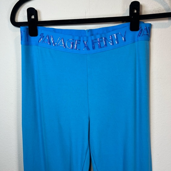 Savage x Fenty Women's Forever Savage Leggings Malibu Blue Full Ankle Size Large - Picture 3 of 12